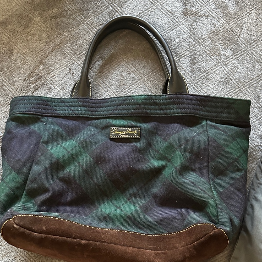 Dooney and Bourke Green tartan Women's Tote Bag